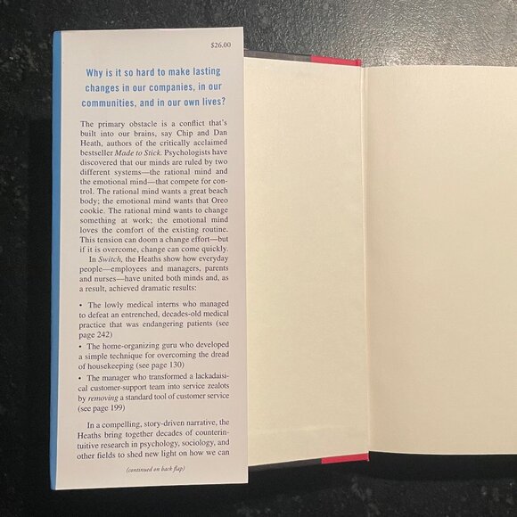 "Switch," by Chip Heath & Dan Heath, 2010 First Edition Hardcover - Picture 4 of 8